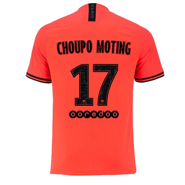 JORDAN Maillot Football Paris Saint Germain NO.17 Choupo Moting Exterieur 2019-20 Orange